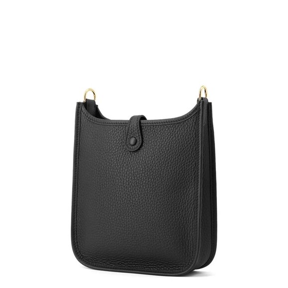 HERMES Evelyne Amazon Long Size TPM Taurillon Clemence Black - Picture 6 of 8